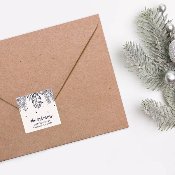 Winter Season Return Address Labels