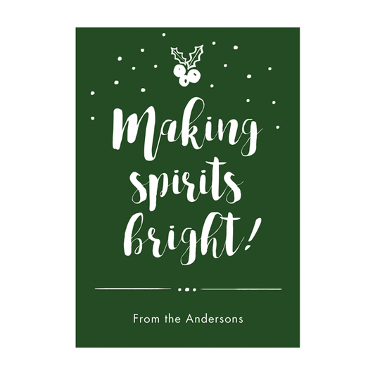 Spirits Bright Wine Labels