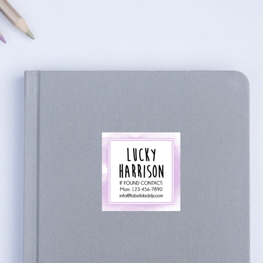 Splash Square Contact Labels