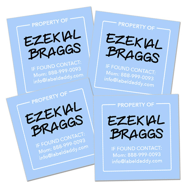 Basic Square Contact Labels