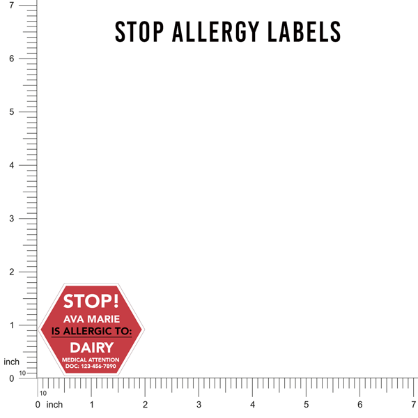 Stop Allergy Labels