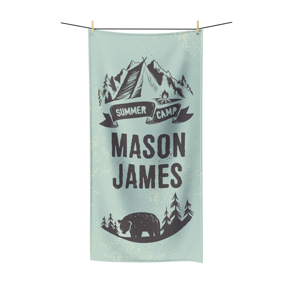 Camp Adventure Beach Towel