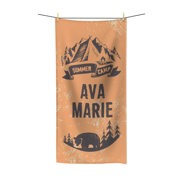 Camp Adventure Beach Towel
