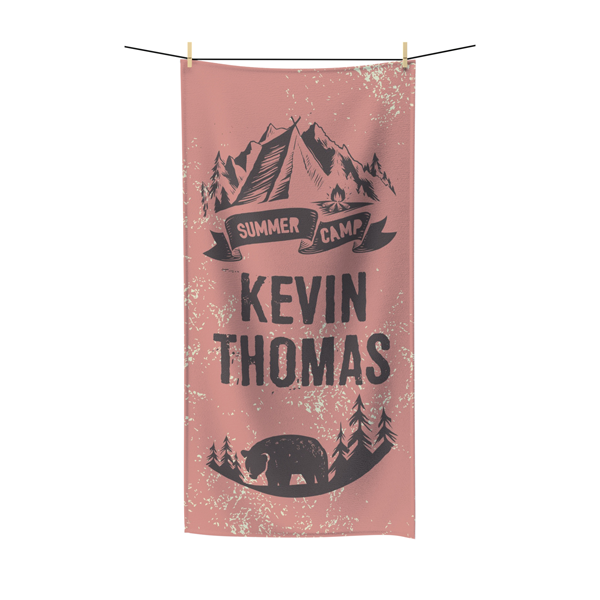 Camp Adventure Beach Towel